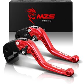 MZS Black Motorcycle Brake Clutch Levers Adjustable Short CNC Compatible with EX650 ER-6F ER-6N 2009-2016 | ER-4F 2011-2013 | KLE650 2009-2014