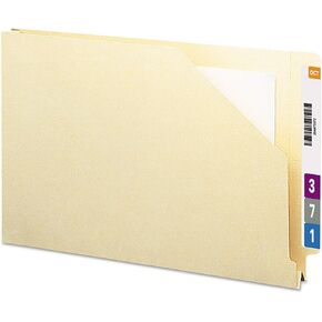 Smead End Tab File Jacket, Shelf-Master Reinforced Straight-Cut Tab, Legal Size