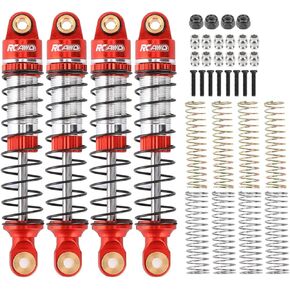 RCAWD Lengthen FX118 Shocks 58MM Oil Type for 1/18 FURITEK FX118 Fury Wagon RTR Front Rear Shock Series Upgrades Part Black
