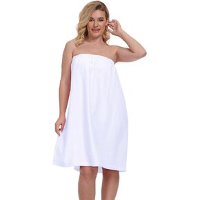 Women's Cotton Shower Wrap Robes Spa Body Wrap Bathrobe Ultra Absorbent Cover up Towels