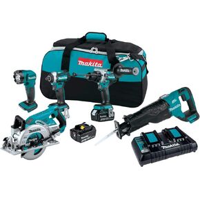 ماكيتا XT507PT 18V LXT® ليثيوم أيون بدون فرش لاسلكي 5 قطع. مجموعة كومبو (5.0 أمبير)