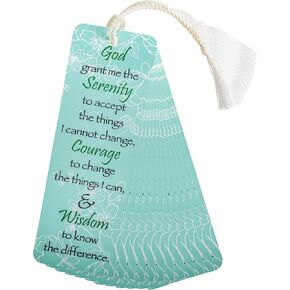 Serenity Prayer 2 x 6 Glossy Paper Bookmark with Tassel Pack of 12