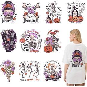 10 Sheets Christmas Iron on Transfers, DTF Transfers Ready to Press, Pink Christmas Iron on Patches for T-Shirts, Canvas Bag, Pillow, Hoodie DIY Crafts (Christmas)