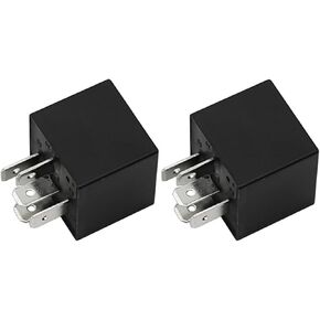 2Pcs 4RD93168001 Waterproof Relay Compatible with Hella Mini Relay 12V 40A, Replaces 007903001, 4RD 931 680-01