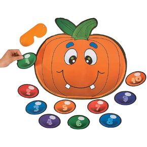 Fun Express Halloween Game Pin The Nose On The Pumpkin (up to 10 Players)