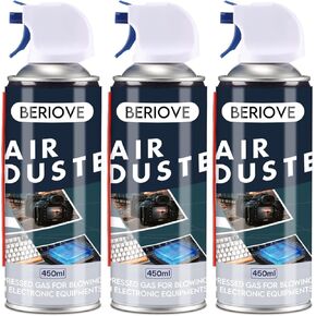 Compressed Air Duster Spray: Keyboard Cleaner Air Spray 15.4oz (3Pack) - Air Duster Compressed Air Can for Electronic Keyboard Computer in Kuwait