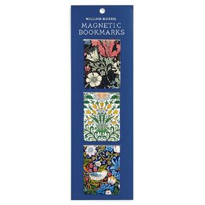 Galison William Morris – Magnetic Bookmark Set Featuring Three Beautiful Floral William Morris Prints