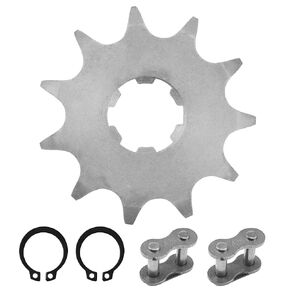 PRO BAT 428 13T 17mm Motorcycle Front Engine Sprocket for 50cc 70cc 110cc 125cc TaoTao Loncin Lifan Zongshen Roketa Coolster Sunl Chinese ATV Quad Dirt Pit Mini Bike Go Kart 4 Wheeler Moped
