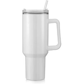 40 OZ Sublimation Blanks Tumblers with Handle Straw and Lid - Perfect for Custom Designs and Personalized Gifts, Suitable for Tumbler Heat Press and Sublimation Oven Printing (4)