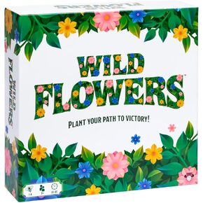 Wild Flowers Family Fun Strategy Game, Grow & Claim Flowers by Placing Tiles & Bumble Bees to Secure Your Blooms Before Others, Complete Garden Cards to Score Big! Solo Play & 1 to 4 Players Aged 8+