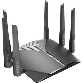 D-Link WiFi Router AC3000 EasyMesh Smart Internet Network Compatible with Alexa & Google Assistant, MU-MIMO Tri Band Gigabit Gaming Mesh (DIR-3040-US)