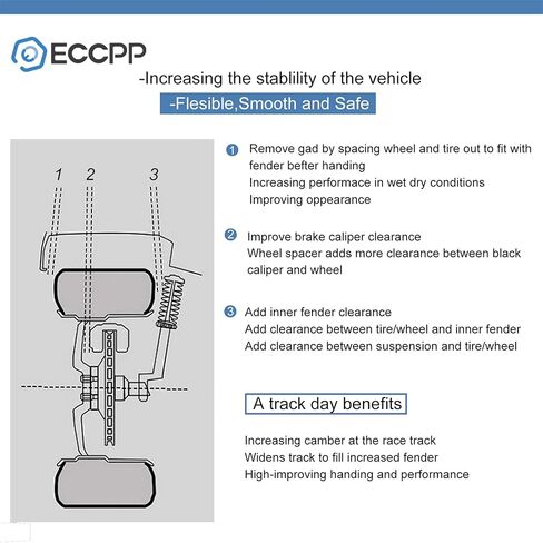 ECCPP 4X 1 inch Wheel Spacers 4 Lug 4x100mm to 4x100mm with 12x1.5 Studs 67.1mm fits for 2004-2011 for Aveo 2005-2010 for Cobalt 2013-2019 for Spark 1999-2002 for Lanos 1999-2002 for Nubira in Saudi Arabia