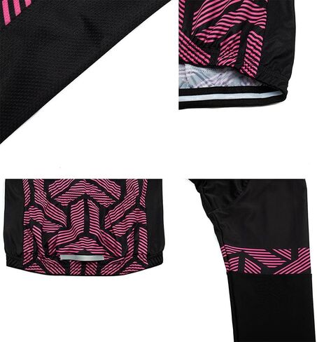 Women's Cycling Clothing Set Long Sleeve Road Bike Shirt Cycling Jersey Bicycle Pants with 20D Gel Padded Ai14 in Saudi Arabia