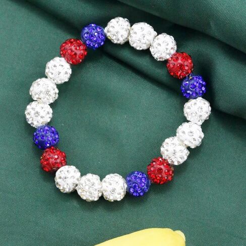 Bling Baseball Bracelet Ice Collection Bracelets for Competitive Athletes,Glitter Rhinestone Ball Bracelets for Men Inspired Sports Jewelry Accessory in Saudi Arabia