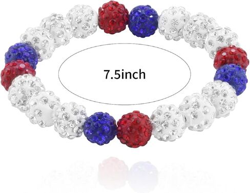 Bling Baseball Bracelet Ice Collection Bracelets for Competitive Athletes,Glitter Rhinestone Ball Bracelets for Men Inspired Sports Jewelry Accessory in Saudi Arabia