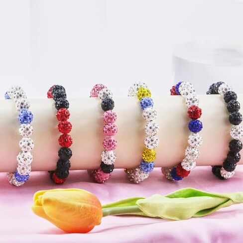 Bling Baseball Bracelet Ice Collection Bracelets for Competitive Athletes,Glitter Rhinestone Ball Bracelets for Men Inspired Sports Jewelry Accessory in Saudi Arabia