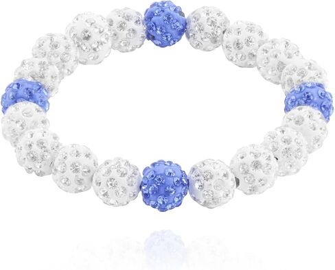 Bling Baseball Bracelet Ice Collection Bracelets for Competitive Athletes,Glitter Rhinestone Ball Bracelets for Men Inspired Sports Jewelry Accessory in Saudi Arabia