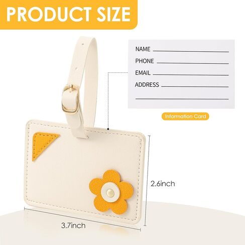 Kevancho Leather Luggage Tags for Suitcases, Bag Tags ID Tags for Luggage Labels for Cruise Ships, Travel Accessories Tags Set (Pink) in Kuwait