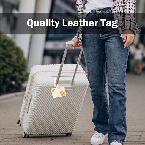 Kevancho Leather Luggage Tags for Suitcases, Bag Tags ID Tags for Luggage Labels for Cruise Ships, Travel Accessories Tags Set (Pink) in Kuwait