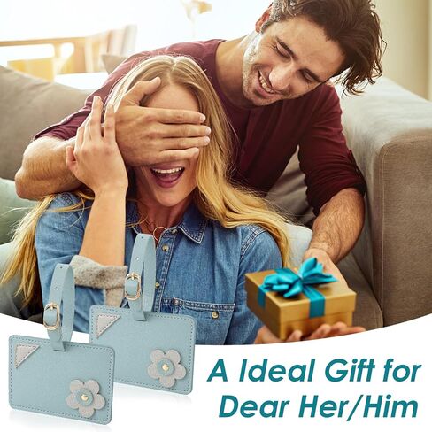 بطاقات الأمتعة الجلدية من كيفانشو لحقائب السفر، بطاقات تعريف للحقائب لملصقات الأمتعة لسفن الرحلات البحرية، مجموعة علامات إكسسوارات السفر (وردي) in Kuwait