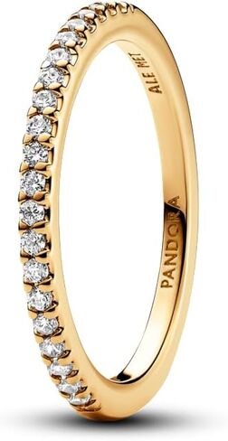 PANDORA Timeless Sparkling Band Ring - Layering or Stackable Ring - Ring with Clear Cubic Zirconia - Gift for Her - Jewelry for Women with Gift Box in Saudi Arabia