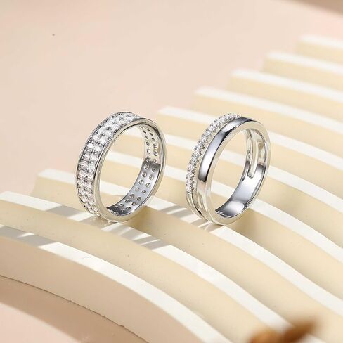 CASSIECA Stackable Gold Rings for Women Non Tarnish Dainty 18K Gold Plated Stacking Rings Set for Women, Cubic Zirconia Thumb Wedding Engagement Bands Gold Rings Size 5-10 in Saudi Arabia