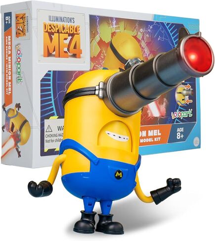 Minions Despicable Me 4 Toys, 4.7 Inch Mega Mel Action Figures，Retractable Eye and 5 Changeable Facial Expressions Minion Model Kits，Gifts for Kids Ages 8 Years & Older in Saudi Arabia