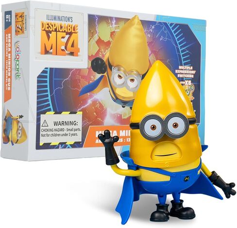 Minions Despicable Me 4 Toys, 4.7 Inch Mega Mel Action Figures，Retractable Eye and 5 Changeable Facial Expressions Minion Model Kits，Gifts for Kids Ages 8 Years & Older in Saudi Arabia