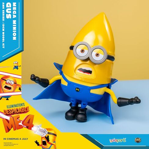 Minions Despicable Me 4 Toys, 4.7 Inch Mega Mel Action Figures，Retractable Eye and 5 Changeable Facial Expressions Minion Model Kits，Gifts for Kids Ages 8 Years & Older in Saudi Arabia