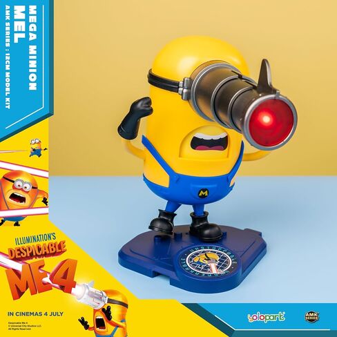 Minions Despicable Me 4 Toys, 4.7 Inch Mega Mel Action Figures，Retractable Eye and 5 Changeable Facial Expressions Minion Model Kits，Gifts for Kids Ages 8 Years & Older in Saudi Arabia