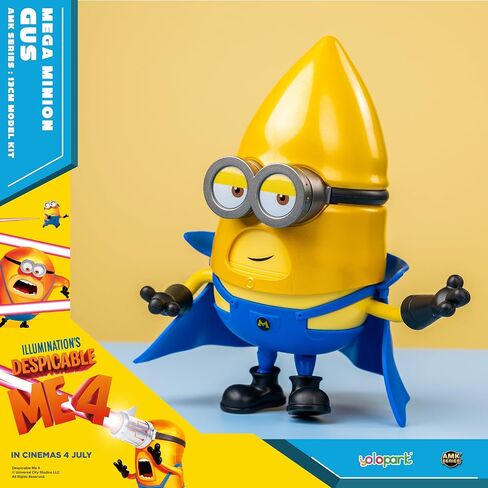 Minions Despicable Me 4 Toys, 4.7 Inch Mega Mel Action Figures，Retractable Eye and 5 Changeable Facial Expressions Minion Model Kits，Gifts for Kids Ages 8 Years & Older in Saudi Arabia