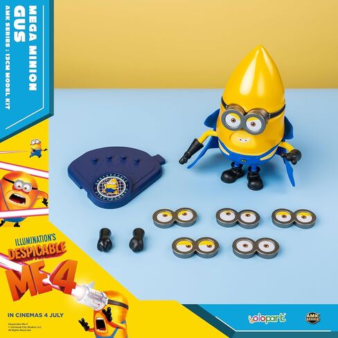 Minions Despicable Me 4 Toys, 4.7 Inch Mega Mel Action Figures，Retractable Eye and 5 Changeable Facial Expressions Minion Model Kits，Gifts for Kids Ages 8 Years & Older in Saudi Arabia