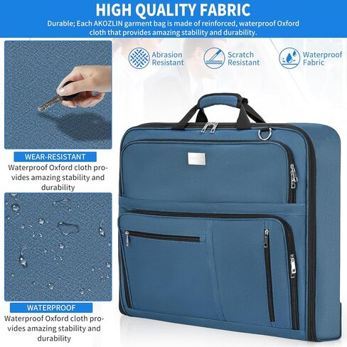 اكوزلين حقيبة سفر للملابس قابلة للطي للتعليق مع حزام كتف للرجال والنساء للعمل in Kuwait