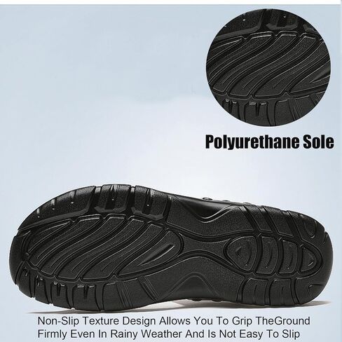 Men's Genuine Leather Rivet Slip On Flat Sandals Classic Retro Round Open Toe Slip On Soft Sole Male Sandals Summer Casual Dressy Sandals in Saudi Arabia
