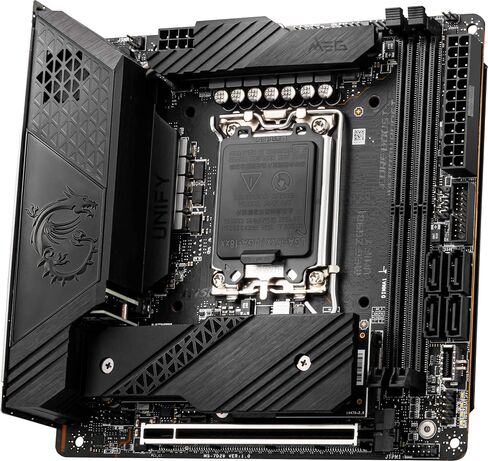 MSI MEG Z690I Unify Gaming Motherboard (Mini ITX, 12th Gen Intel Core, LGA 1700 Socket, DDR5, PCIe 5, 2.5G LAN, M.2 Slots, Wi-Fi 6E) in Saudi Arabia
