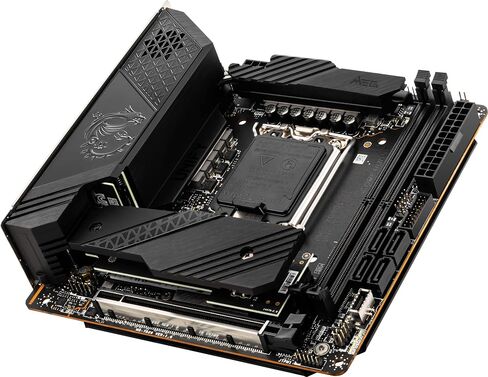 MSI MEG Z690I Unify Gaming Motherboard (Mini ITX, 12th Gen Intel Core, LGA 1700 Socket, DDR5, PCIe 5, 2.5G LAN, M.2 Slots, Wi-Fi 6E) in Saudi Arabia