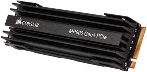Corsair Force Series MP600 1TB M.2 NVMe PCIe x4 Gen4 SSD (سرعات قراءة متتالية تصل إلى 4,950 ميجابايت/ثانية وسرعات كتابة تصل إلى 4,000 ميجابايت/ثانية، عالية الكثافة 3D TCNAND) أسود in Saudi Arabia