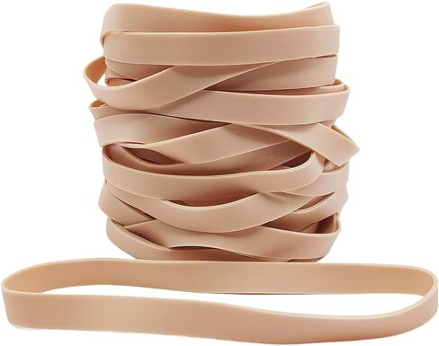 Size #107 Heavy Duty Rubber Bands Thick Size 20PCS, Big Wide Elastics Bands Bulk for Office Supply Trash Can File Folders Litter Box 7" x 1/2" in Saudi Arabia