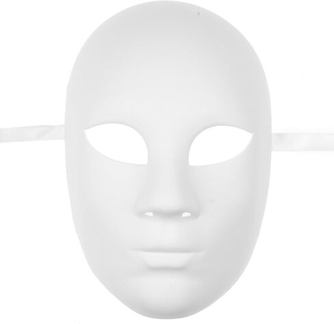 LMK Plain White Blank Decorating Craft Full Face Masquerade Mask Costome Party in Saudi Arabia