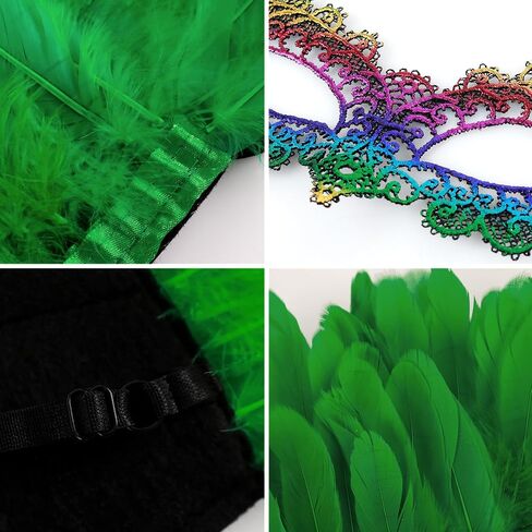 Halloween Feather Headpiece Masquerade Mask Headwear Carnival Showgirl Cosplay Accessories for Women in Saudi Arabia