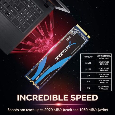 Sabrent 4TB Rocket NVMe PCIe M.2 2280 Internal SSD High Performance Solid State Drive (SB-ROCKET-4TB) in Saudi Arabia