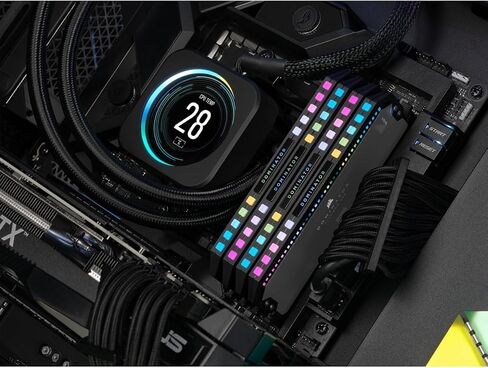 Corsair Dominator Platinum RGB DDR5 32GB (2x16GB) 5600MHz C36 Intel Optimized Desktop Memory (Onboard Voltage Regulation, Patented CORSAIR DHX Cooling, 12 Ultra-Bright CAPELLIX RGB LEDs) White in Kuwait