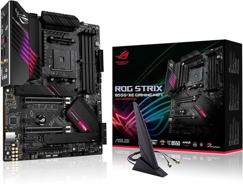 Asus ROG Strix B550-F Gaming WiFi II AMD AM4 (3rd Gen Ryzen) ATX Gaming Motherboard (PCIe 4.0,WiFi 6E, 2.5Gb LAN, BIOS Flashback, HDMI 2.1, Addressable Gen 2 RGB Header and Aura Sync) in Kuwait