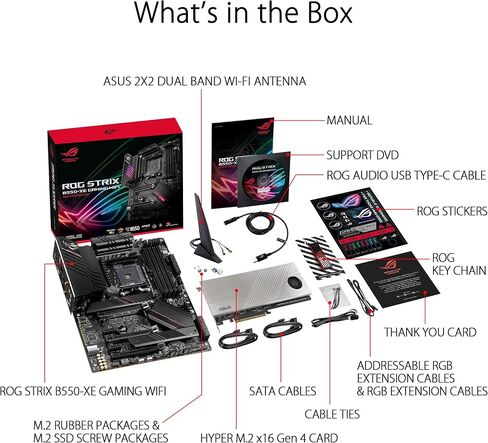 Asus ROG Strix B550-F Gaming WiFi II AMD AM4 (3rd Gen Ryzen) ATX Gaming Motherboard (PCIe 4.0,WiFi 6E, 2.5Gb LAN, BIOS Flashback, HDMI 2.1, Addressable Gen 2 RGB Header and Aura Sync) in Kuwait