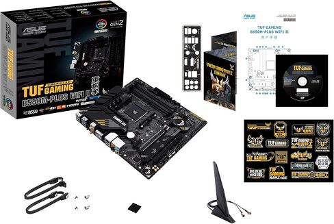 Asus ROG Strix B550-F Gaming WiFi II AMD AM4 (3rd Gen Ryzen) ATX Gaming Motherboard (PCIe 4.0,WiFi 6E, 2.5Gb LAN, BIOS Flashback, HDMI 2.1, Addressable Gen 2 RGB Header and Aura Sync) in Kuwait