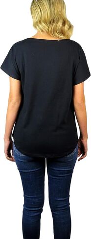Disney Womens Mickey Mouse Stand Scoop Neck Dolman Tee in Saudi Arabia