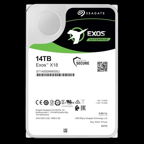 محرك أقراص صلبة داخلي سيجيت إكسوس 7E8 سعة 2 تيرابايت - CMR 3. 5 بوصة 512E SATA 6 جيجا/ثانية 7200 دورة في الدقيقة 256 ميجابايت كاش للشركات، مركز البيانات - تغليف مجاني للإحباط (ST2000NM000A) in Kuwait