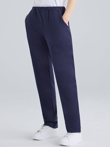 Weintee Women's 34" Inseam Tall Knit Pants with Pockets in Kuwait