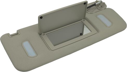 Right Passenger Side Sun Visor 22850310 for 2007-2014 Cadillac Escalade GMC Yukon 2007-2013 Chevy Silverado GMC Sierra 1500 2500HD 3500HD Avalanche Tahoe w Mirror Light Gray in Saudi Arabia
