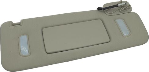 Right Passenger Side Sun Visor 22850310 for 2007-2014 Cadillac Escalade GMC Yukon 2007-2013 Chevy Silverado GMC Sierra 1500 2500HD 3500HD Avalanche Tahoe w Mirror Light Gray in Saudi Arabia